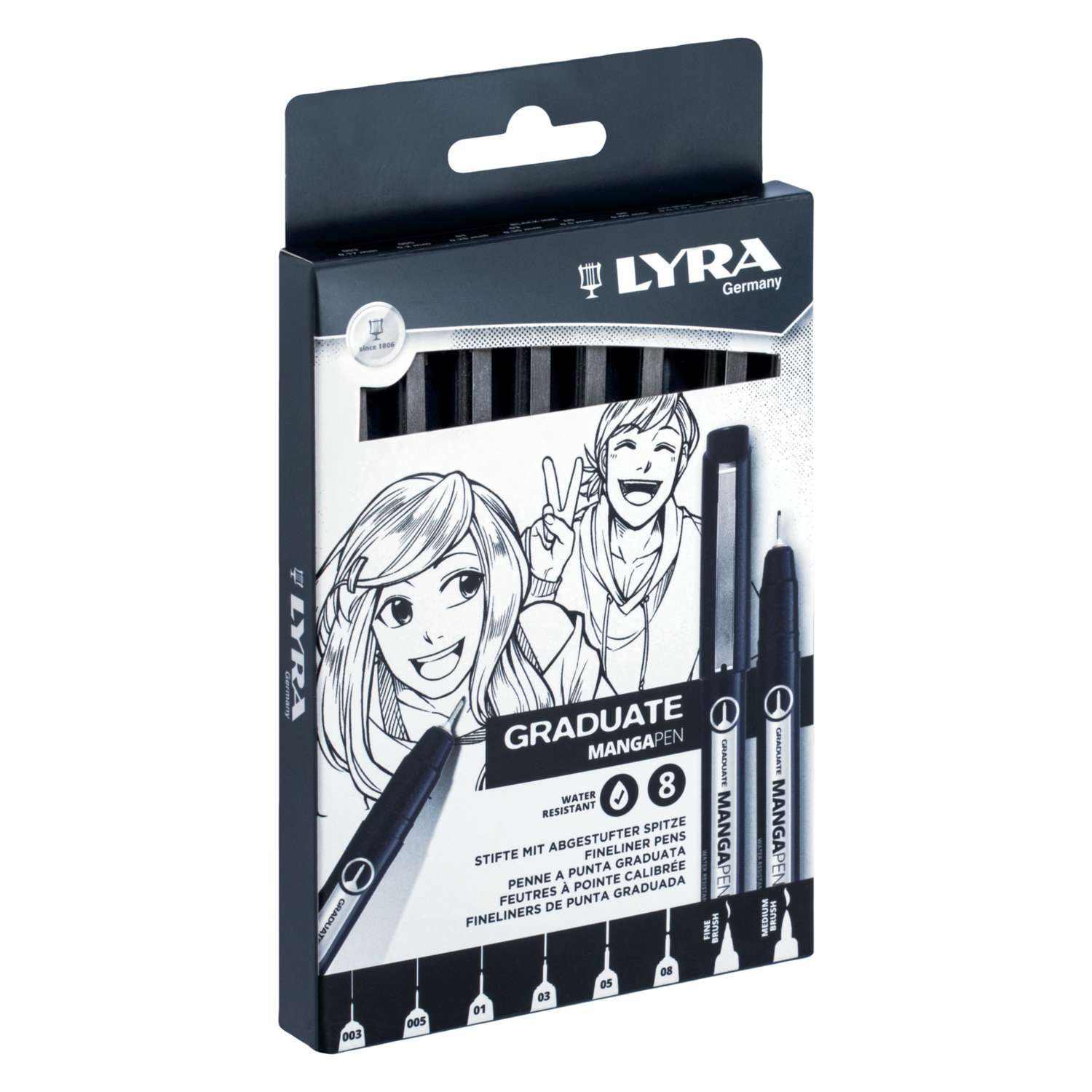 LYRA Graduate All Marker 2 Mm – Wasserbasierter Decklack-Marker, Rot, Für Viele Oberflächen